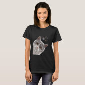 T-shirt Chat Curieux British Shorthair 1 (Devant entier)