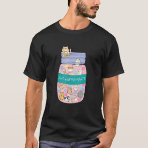 T-shirt Chat Cute Kitten Antidépresseur Vêtements À L'médi