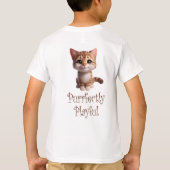 T-shirt Chat Cute Parfaitement Joué (Dos)