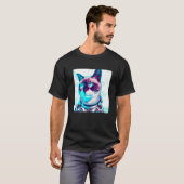 T-shirt Chat Cyber (Devant entier)