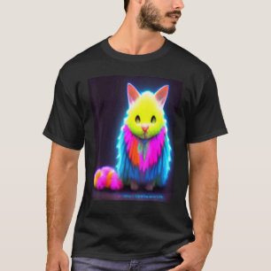 T-shirt Chat Cyber Punk Étrange Hommes Femmes Garçons Fill