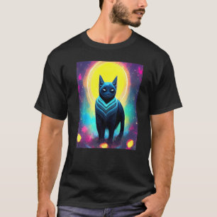 T-shirt Chat Cyber Punk Hommes Femmes Garçons Filles Drôle