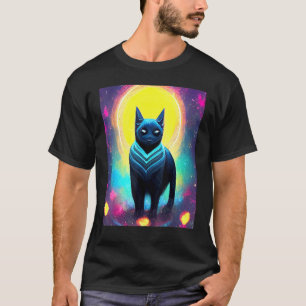 T-shirt Chat Cyber Punk Hommes Femmes Garçons Filles Drôle