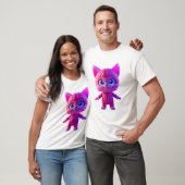 T-Shirt Chat Cyberpunk Peluche (Unisexe)