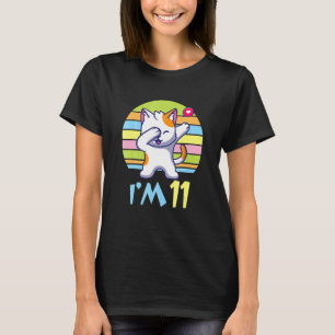 T-shirt Chat Dabbing Avec Coeur Heureux Pour Moi Vous 11 A