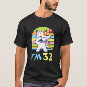 T-shirt Chat Dabbing Avec Coeur Heureux Pour Moi Vous 32 A