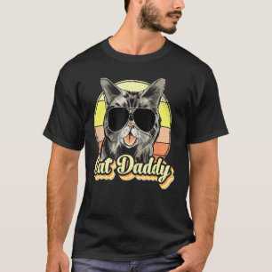 T-shirt Chat Daddy Chat Meilleur Chat Papa Jour Papa