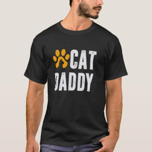 T-shirt Chat Daddy Kitty Papa Kitty Fête des pères Cadeau