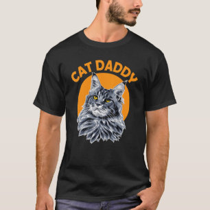T-shirt Chat Daddy miau chat chatte chatte larmes Famille