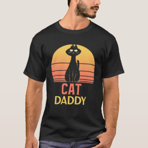 T-shirt Chat Daddy Vintage 80s Style Ca Mens Détresse rétr