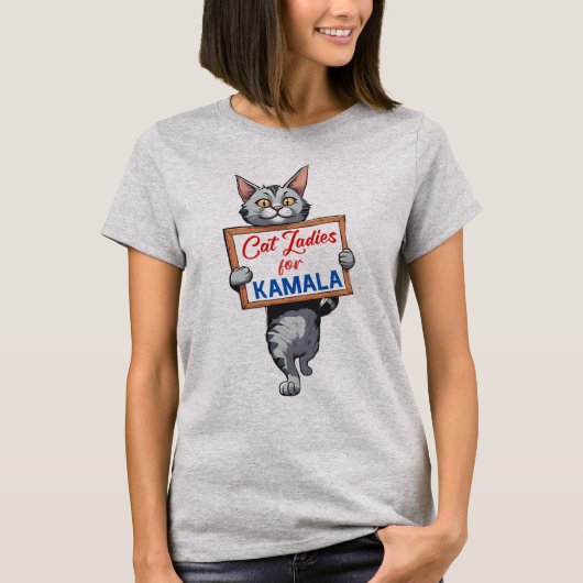 T-shirt Chat dames pour kamala (Devant)