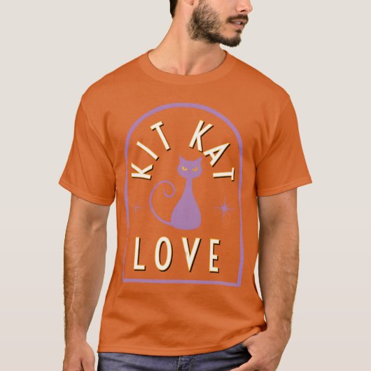 T-shirt Chat d'amour Classique vintage (Devant)