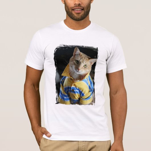 T-shirt Chat dans la chemise (Devant)