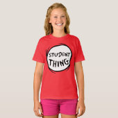 T-shirt Chat dans la chose Casquette une chose deux chose  (Devant entier)