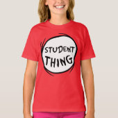 T-shirt Chat dans la chose Casquette une chose deux chose  (Devant)