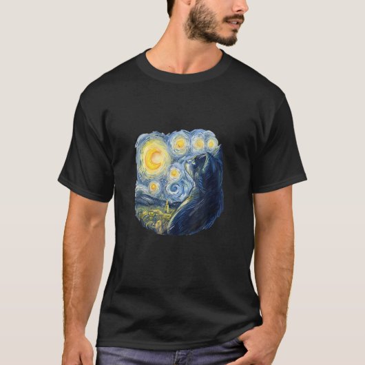 T-shirt Chat Dans La Peinture (Devant)