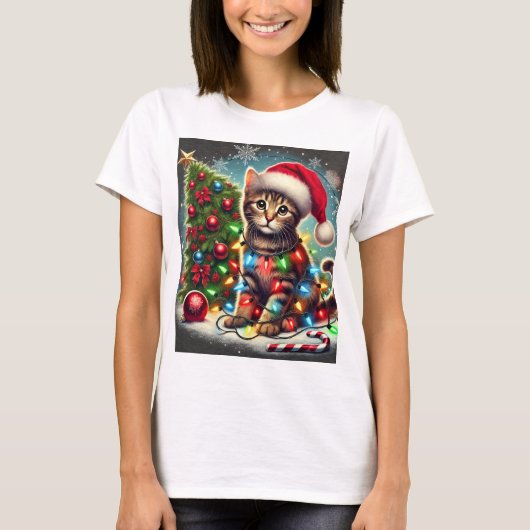 T-shirt Chat dans l'arbre (Devant)