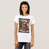 T-shirt Chat dans l'arbre (Devant entier)