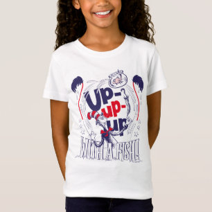 T-Shirt Chat dans le Casquette   Montez Avec Un Poisson
