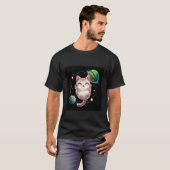 T-shirt Chat dans l'espace (Devant entier)