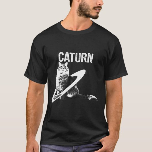 T-shirt Chat Dans L'Espace (Devant)