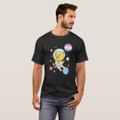 T-shirt Chat Dans L'Espace Bigender Fierté (Devant entier)