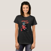 T-shirt Chat dans l'Espace Chat Nerd (Devant entier)
