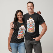 T-shirt Chat dans un bocal en verre (Unisexe)