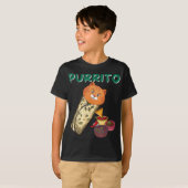 T-shirt Chat Dans Un Purrito | Anniversaire Pour Fils (Devant entier)