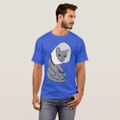 T-shirt Chat dans un rétro cône (Devant entier)