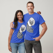 T-shirt Chat dans un rétro cône (Unisexe)