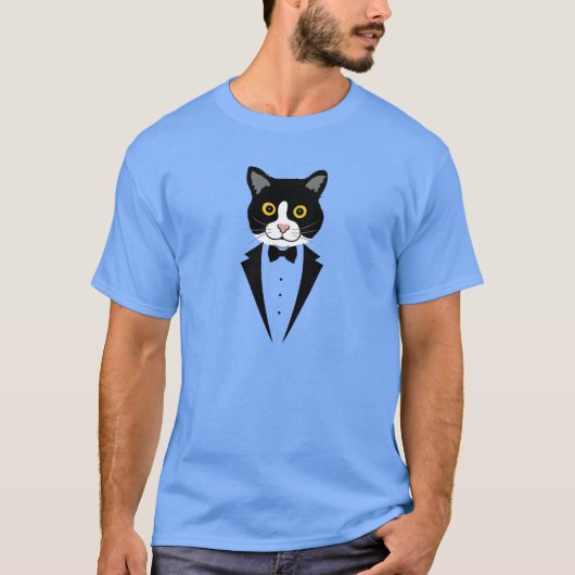 T-shirt Chat dans un Tuxedo (Devant)
