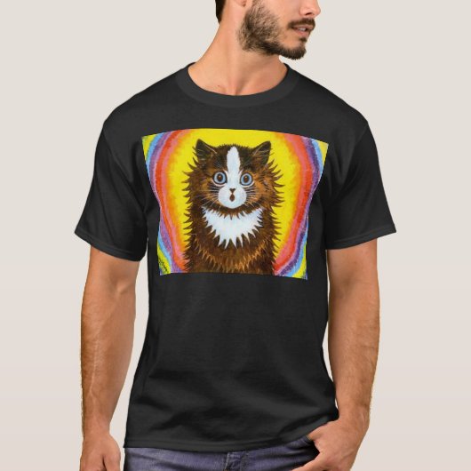 T-shirt Chat d'arc-en-ciel (Devant)