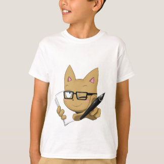 T-shirt Chat d'artiste "sans bloc noir "