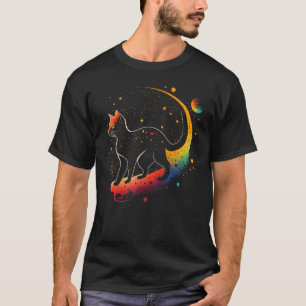 T-shirt Chat d'astronaute ou chat de galaxie amusant sur L
