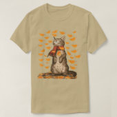 T-shirt Chat d'automne chat d'automne chaton chaton chaton (Design devant)