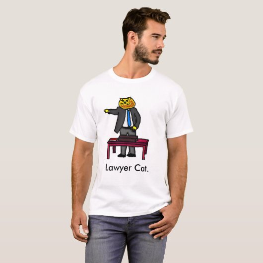 T-shirt Chat d'avocat (Devant entier)