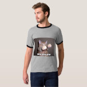 T-shirt Chat de banc de banc de banc (Devant entier)