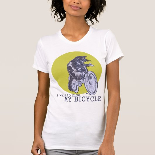 T-shirt Chat de bicyclette (Devant)