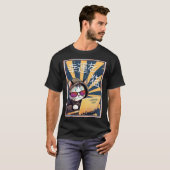 T-shirt Chat de bonne chance Feline japonais Purrfect Chat (Devant entier)