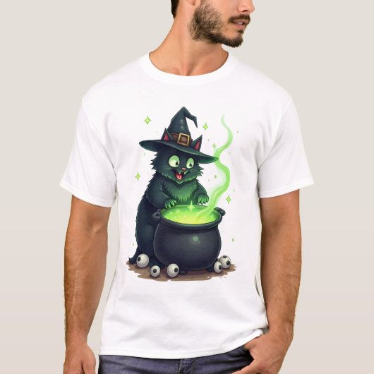 T-shirt Chat de brassage de potion (Devant)