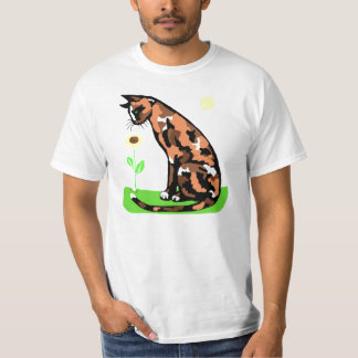 T-shirt Chat de calicot T