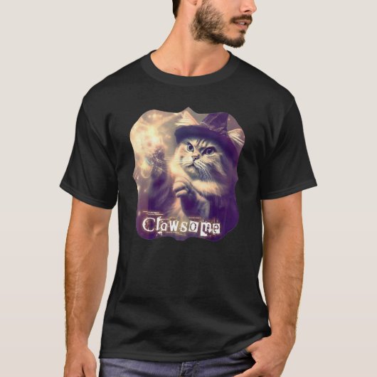 T-shirt Chat de chaton sorcier génial (Devant)