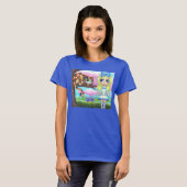 T-shirt Chat de Cheshire dans un arbre Alice au pays des (Devant entier)