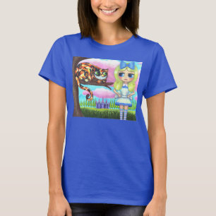 T-shirt Chat de Cheshire dans un arbre Alice au pays des
