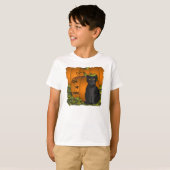 T-shirt Chat de citrouille (Devant entier)