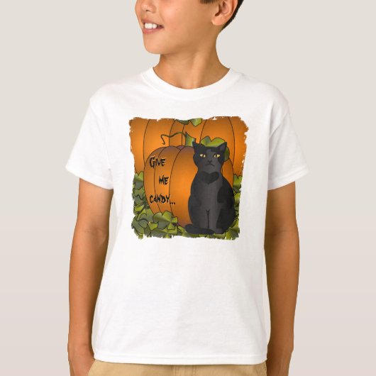 T-shirt Chat de citrouille (Devant)