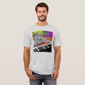 T-shirt Chat de clavier - pièce en t d'accès public (Devant entier)
