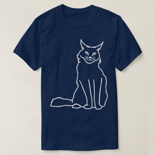 T-shirt Chat de cocon du Maine (Design devant)