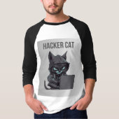 T-shirt Chat de codage : Whiskers et Bytes (Devant)